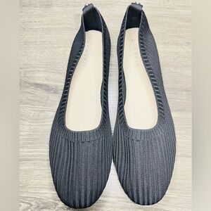 Danskin Hope Slip On Stretch Knit Ballet Flat Shoes Black Women’s Sz 8